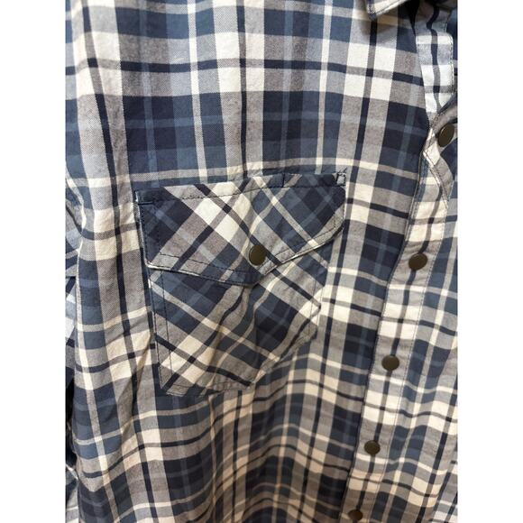 5.11 Tactical Blue Plaid Gunner Long Sleeve Snap Closure Shirt - Large - Picture 4 of 8